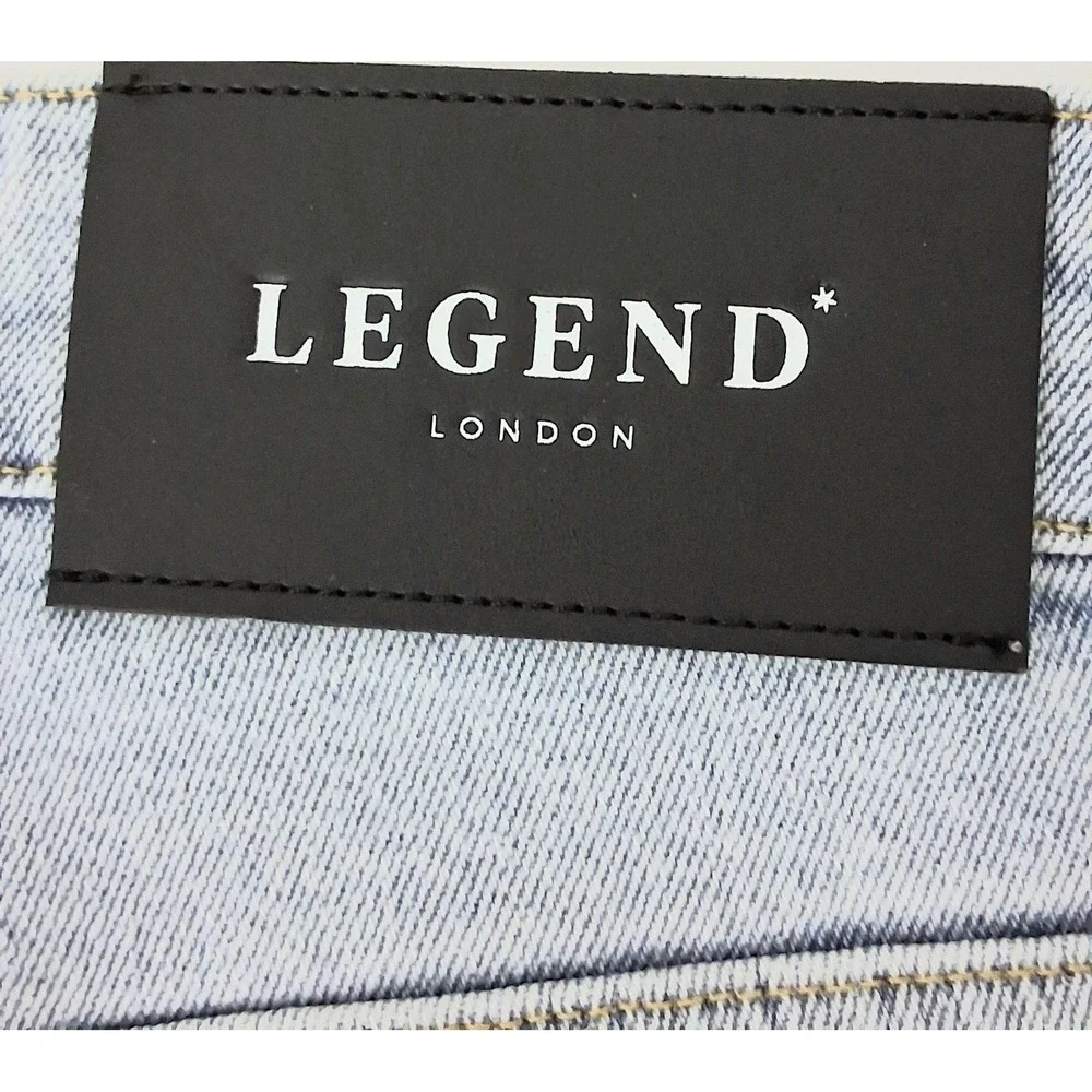 Legend London Jeans Men's Size 32 x 32 Baggy Light Blue Wash Casual‎ Pre-owned
